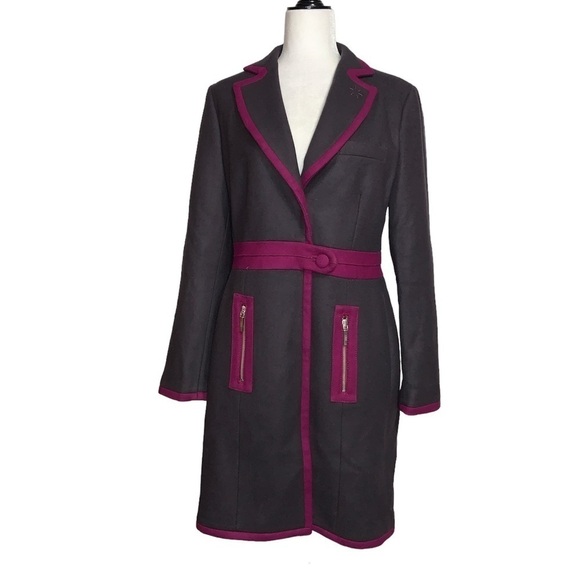 LOVE Moschino Wool / Cashmere Dress Coat - Picture 1 of 15